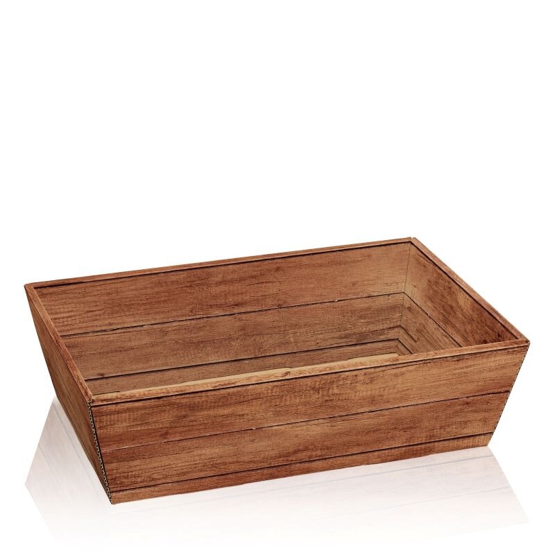 25 x Präsentkorb 4-eckig 330 x 190 x 110 mm (Vintage)