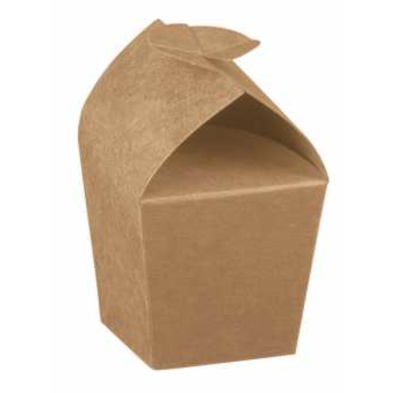 10 x Geschenkbox 'Mini-Cup Vintage' natur 33 x 33 x 65 mm