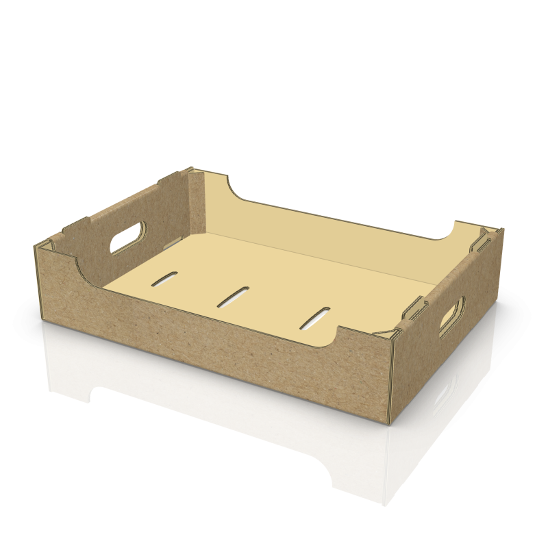 10 x Krempelsteige 'Obst und Gemüse' für 1,5 kg 375 x 274 x 83 mm