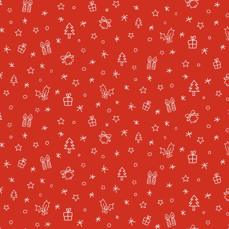 Geschenkpapier 'Weihnachten Rot' 50 cm x 200 m