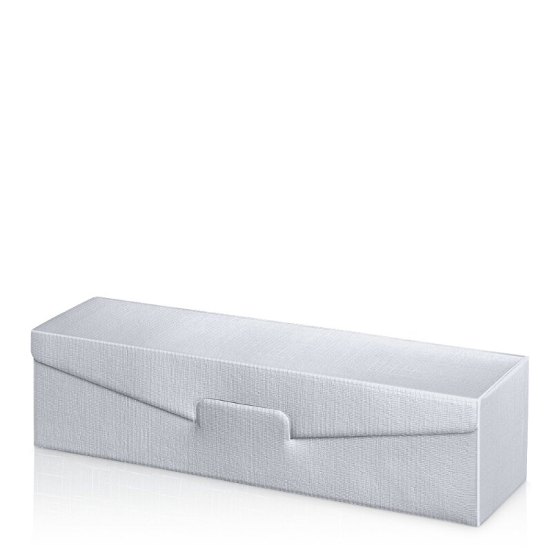 50 x Präsentkarton für 1 Flasche 'Seta Silber' 380 x 95 x 90 mm