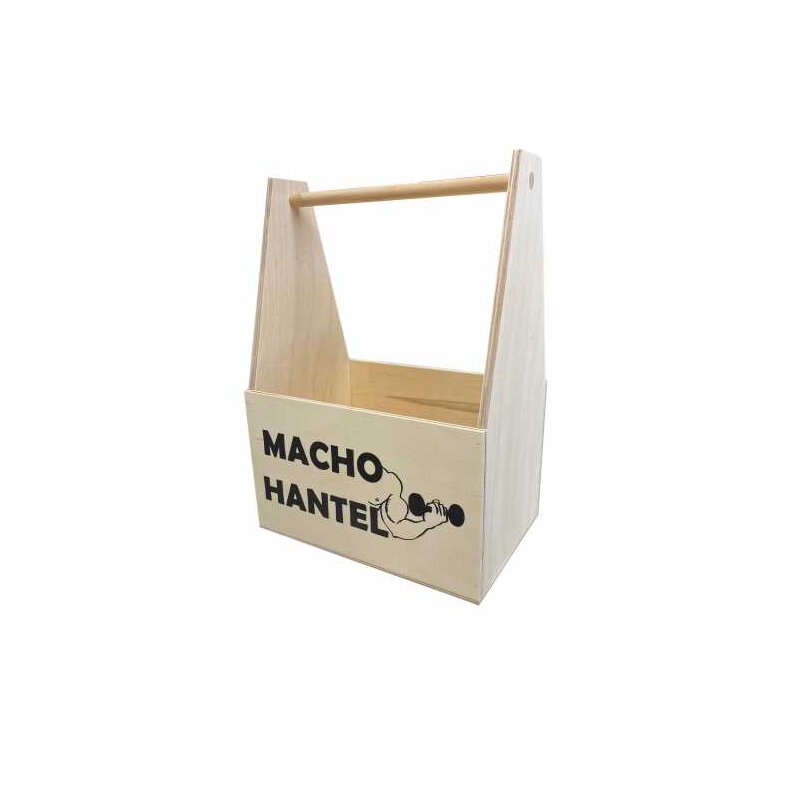 Holzflaschenträger 'Macho Hantel ' 215 x 144 x 295 mm
