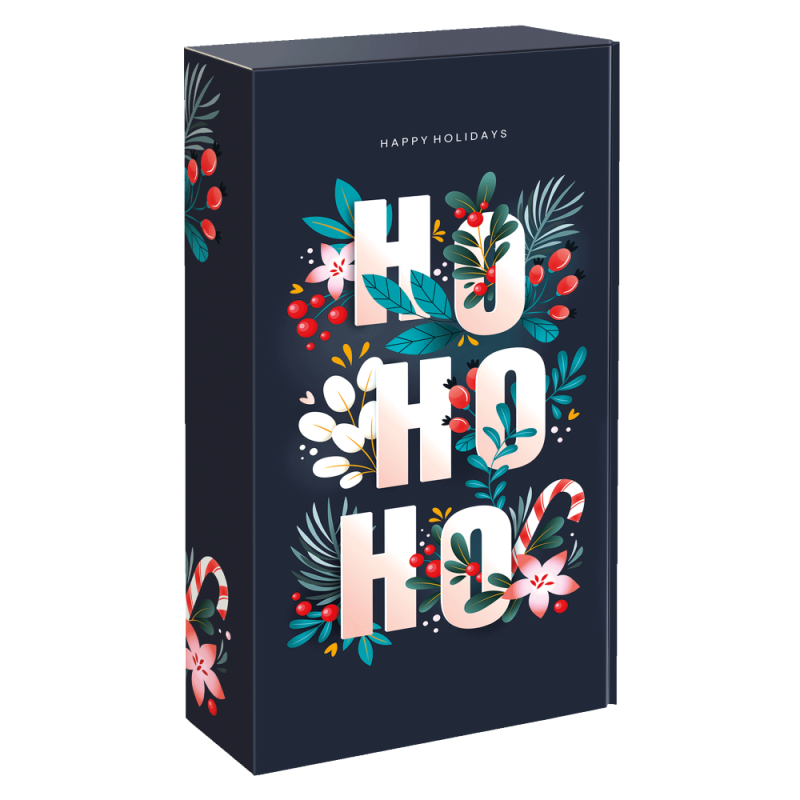 25 x Präsentkarton 'Ho Ho'' für 2 Flasche 360 x 192 x 95 mm