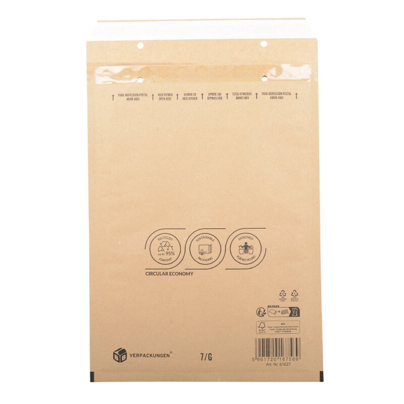 Luftpolsterversandtasche (braun) 7 / G 230 x 340 mm für DIN