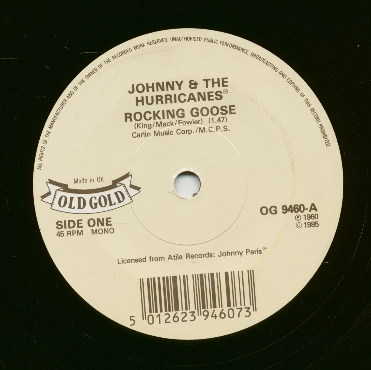 Johnny & The Hurricanes - Rocking Goose - Beatnik Fly (7inch, 45rpm, SC)