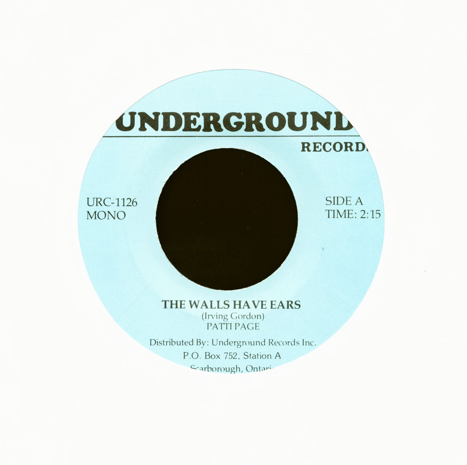 Nashville Teens - Patti Page - The Walls Have Ears - Tobacco Road (7inch, 45rpm)
