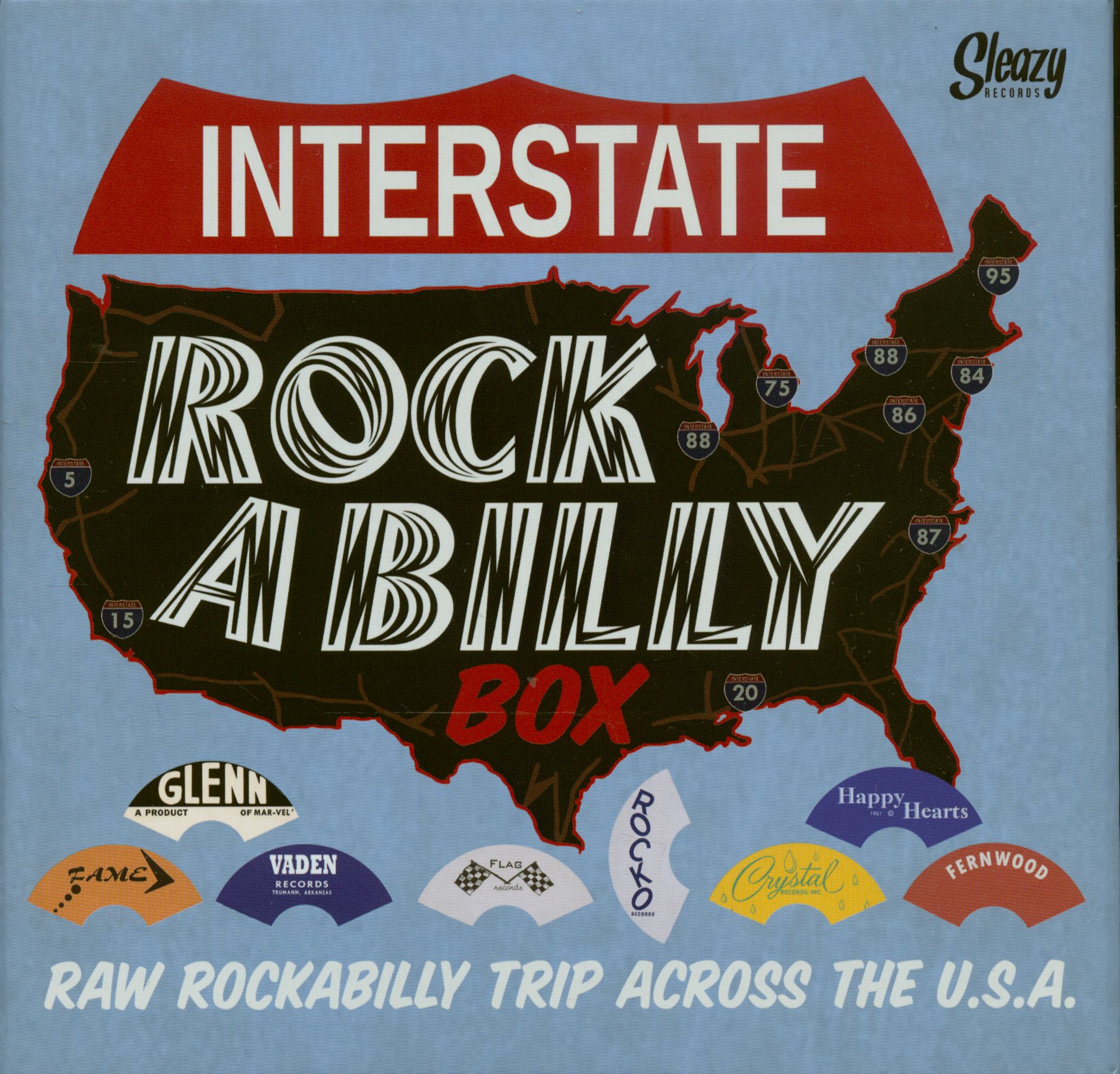 Various - Interstate Rockabilly (8x7inch, 45rpm, Box)