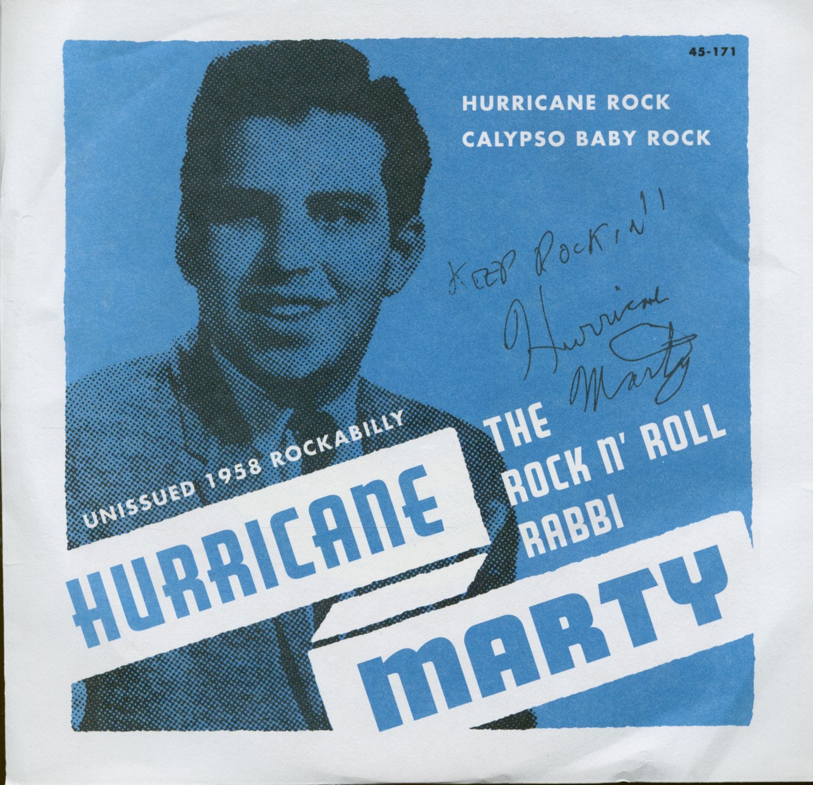 Hurricane Marty - Hurricane Rock - Calypso Baby Rock (7inch, 45rpm, PS)