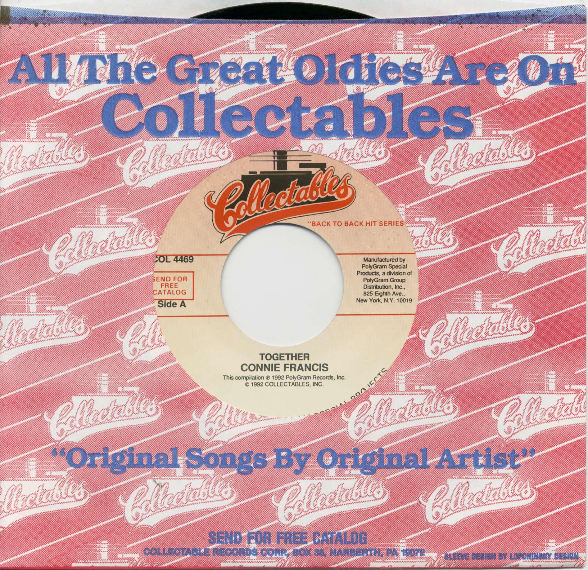 Francis, Connie - Together - Second Hand Love (7inch, 45rpm, BC, CS)