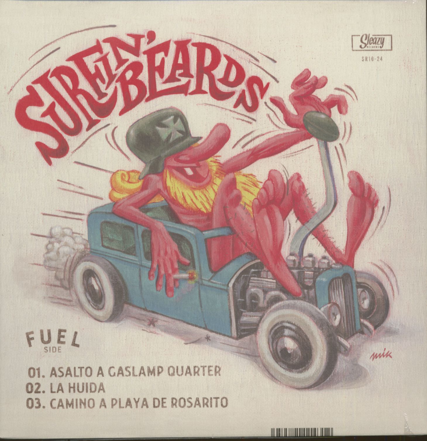 Surfin' Beards, The - Ocean Side - Fuel Side (LP, 10inch, 45rpm)