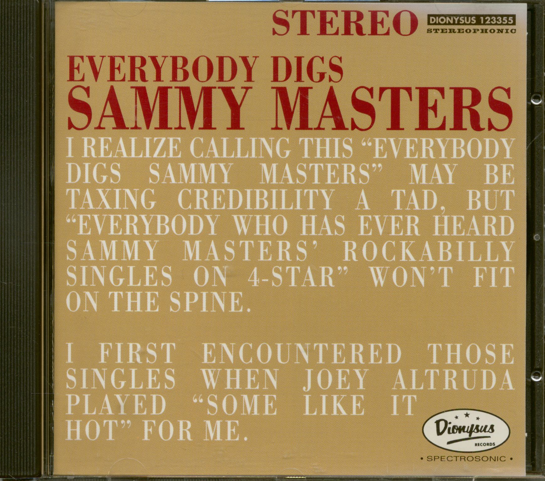 Masters, Sammy - Everybody Digs Sammy Masters (CD)