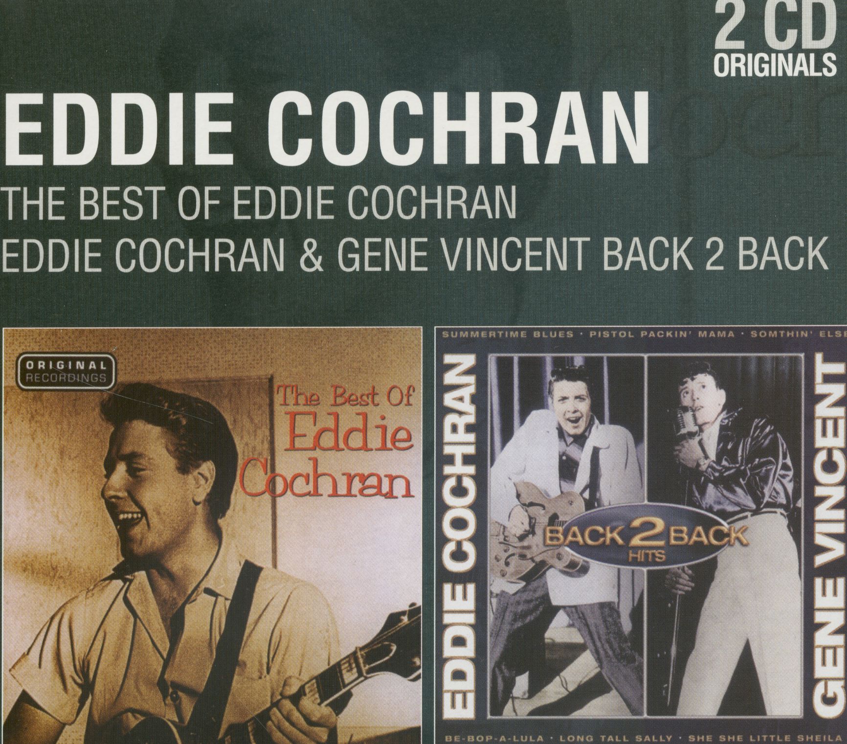 Cochran, Eddie - The Best of & Back to Back Hits (2-CD)