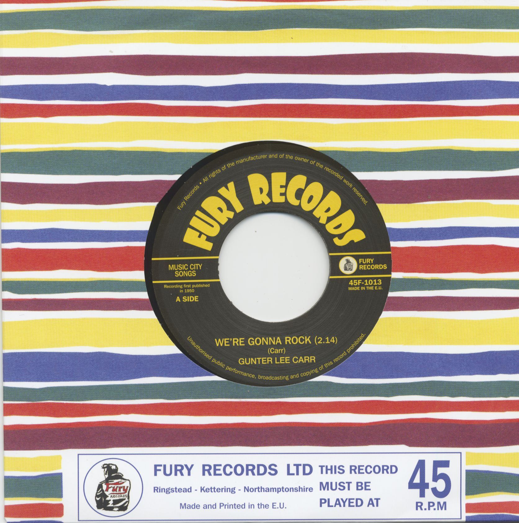 Carr, Gunter Lee - We're Gonna Rock - Rock Little Baby (7inch, 45rpm)