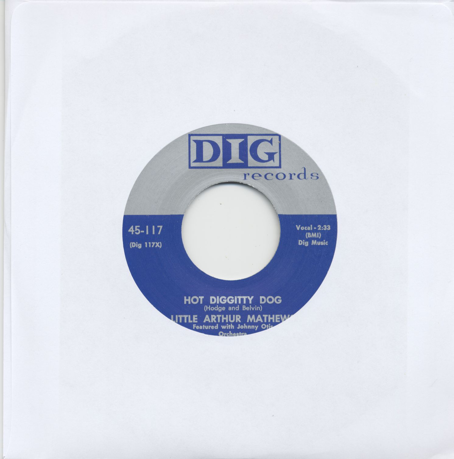 Little Arthur Mathews - Hot Diggitty Dog - Bad Bad Bulldog (7inch, 45rpm)