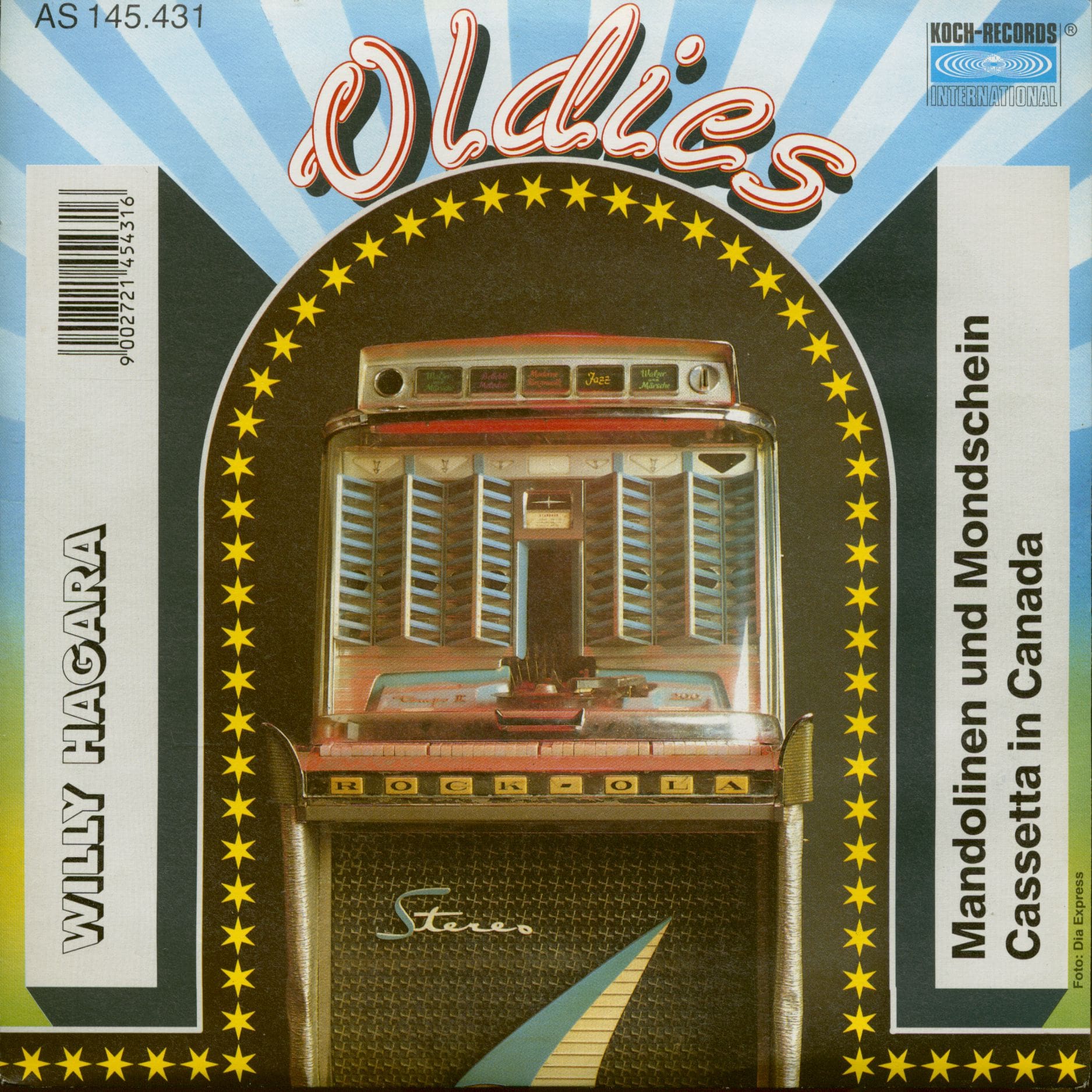 Hagara, Willy - Mandolinen und Mondschein - Cassetta in Canada (7inch,1