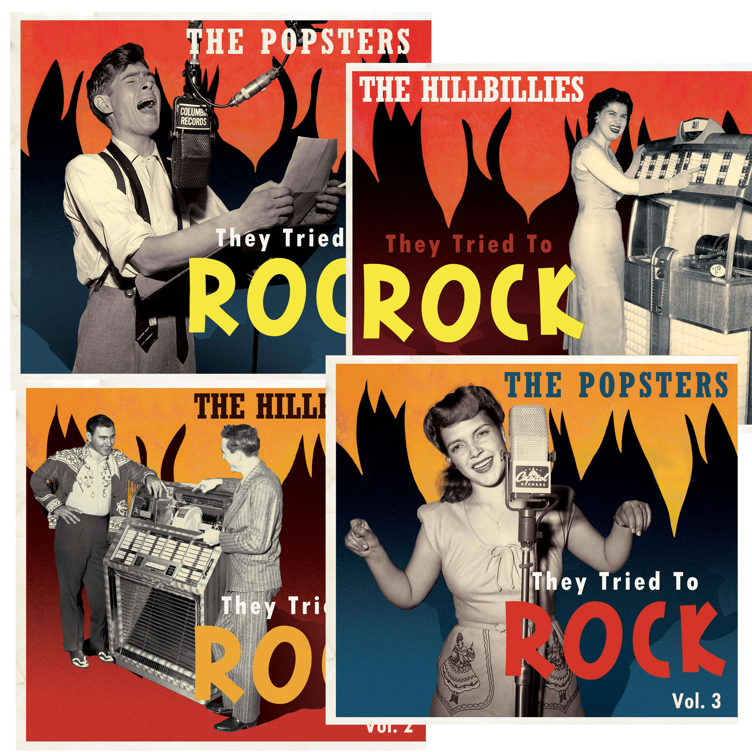 Various - They Tried To Rock - The Hillbillies & The Popsters - They Tried To Rock, Vol.1