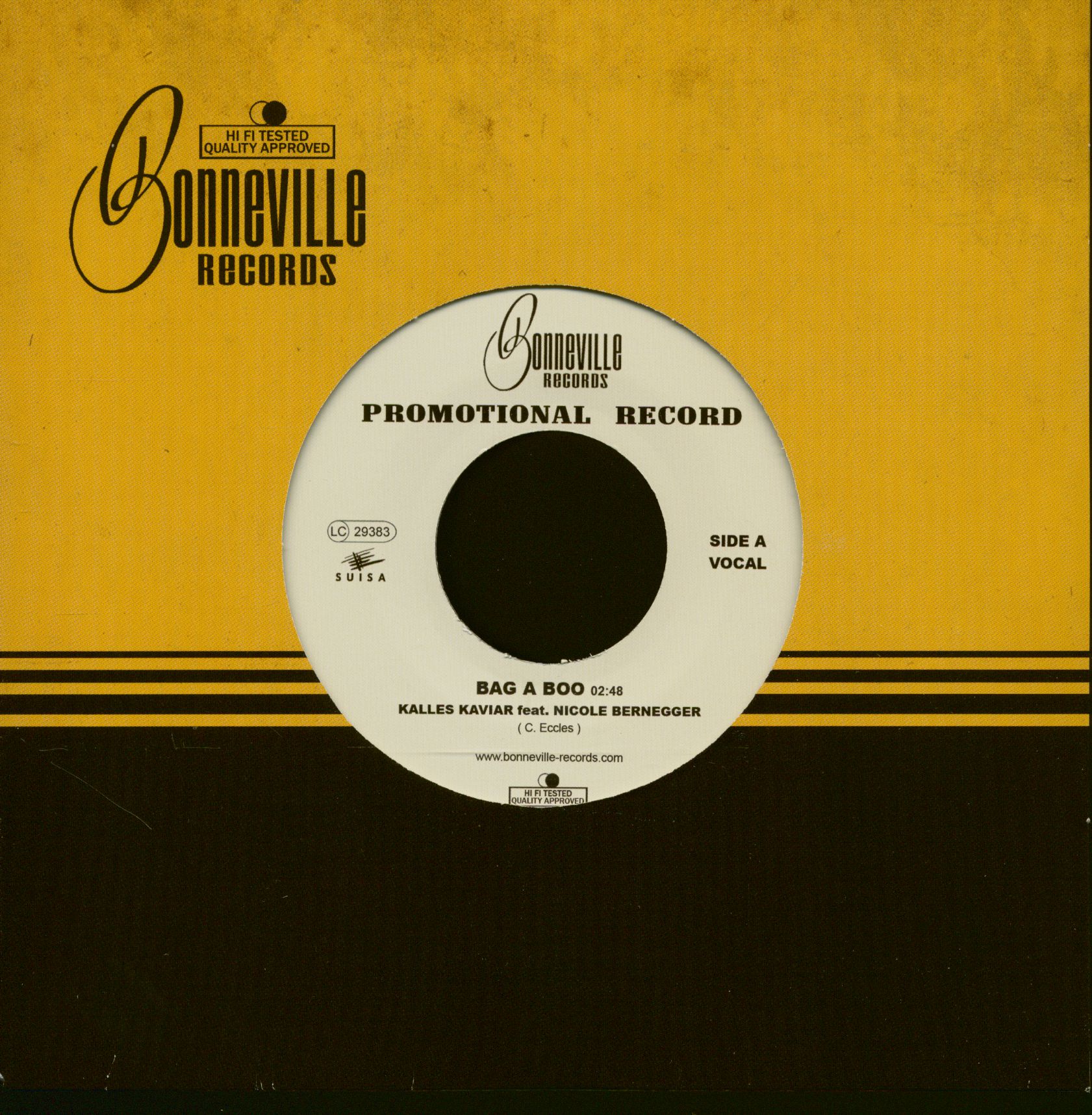 Kalles Kaviar - Bag A Boo - Vacation (7inch, 45rpm, Company Sleeve)