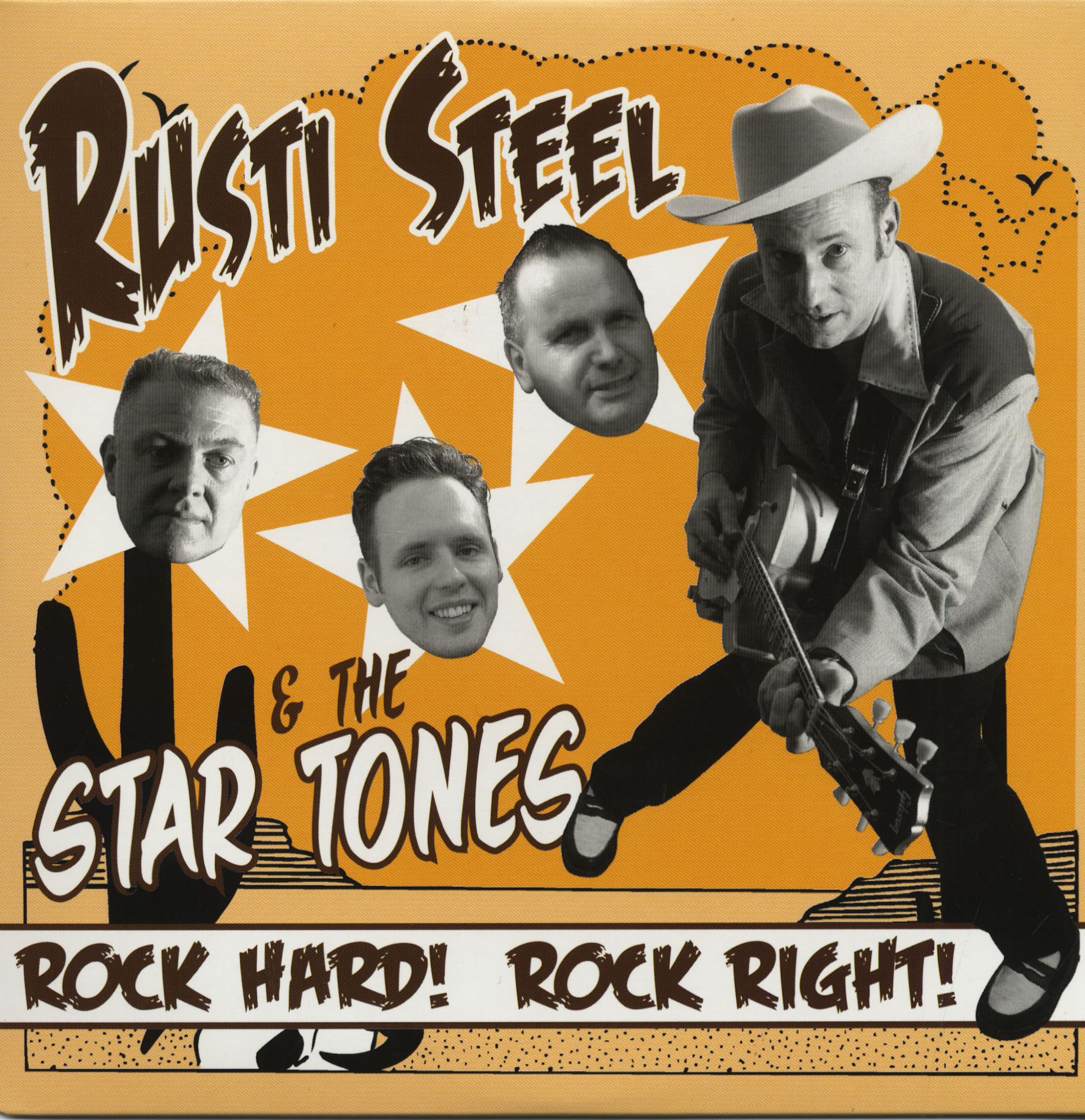 Steel, Rusty & The Star Tones - Rock Hard! Rock Right! (7inch, 45rpm, PS, EP)