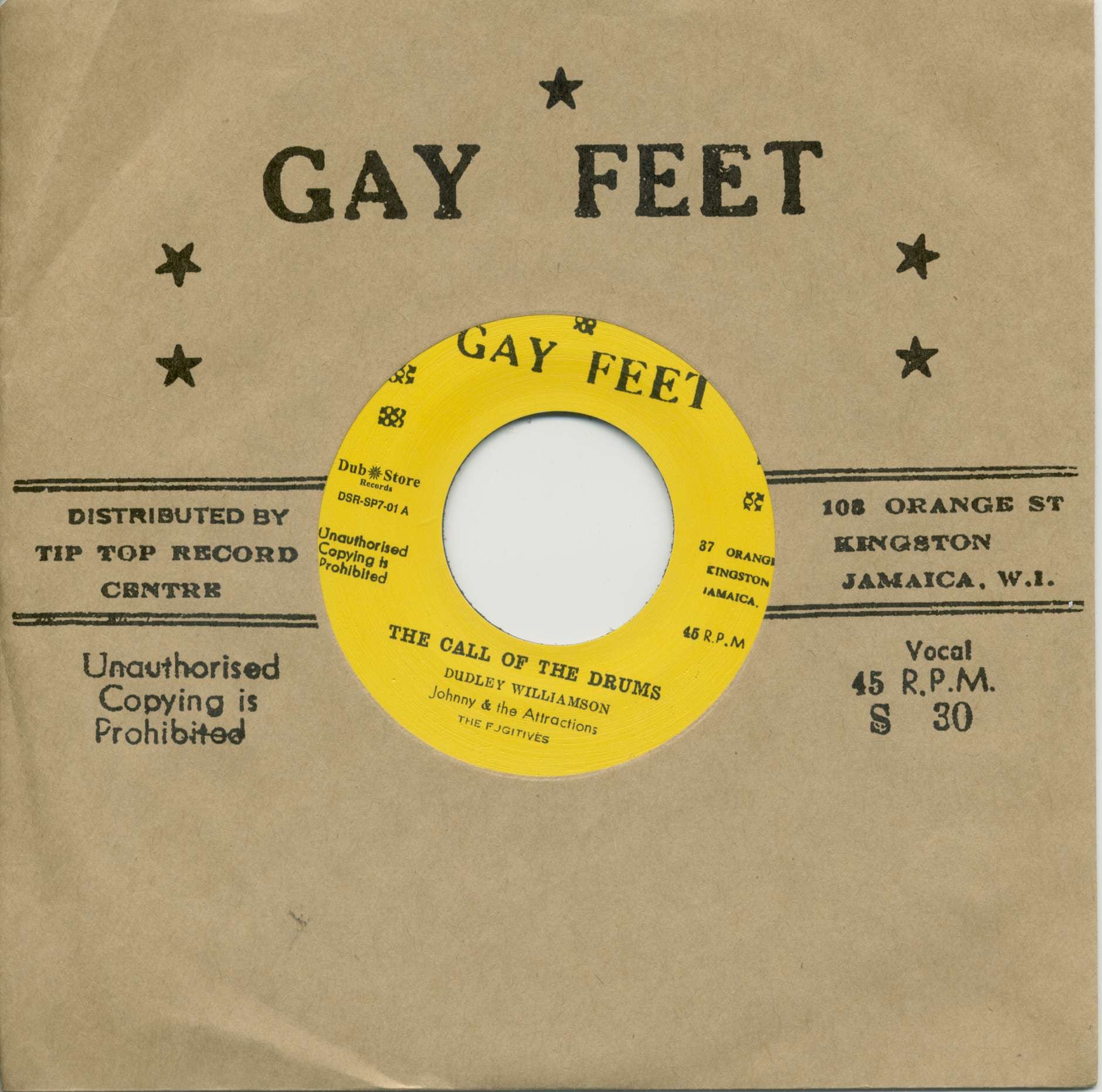 Johnny & The Attractions - Call Of The Drums - Call Of The Drums Rhythm 2 (7inch,1