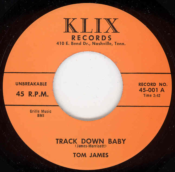 James, Tom - Track Down Baby - Hey Baby (7inch, 45rpm)