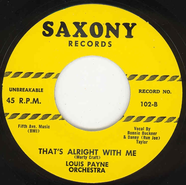 Payne - Tony Middleton, Louis - That's Alright With Me b-w Lover 7inch, 45rpm