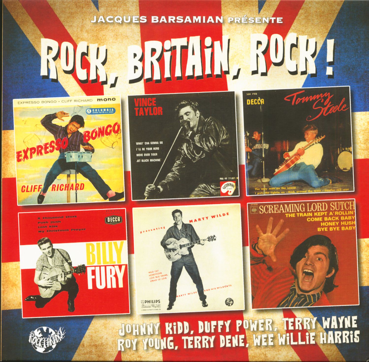 Various - Jacques Barsamian Présente Rock, Britain, Rock! (LP, 10inch)