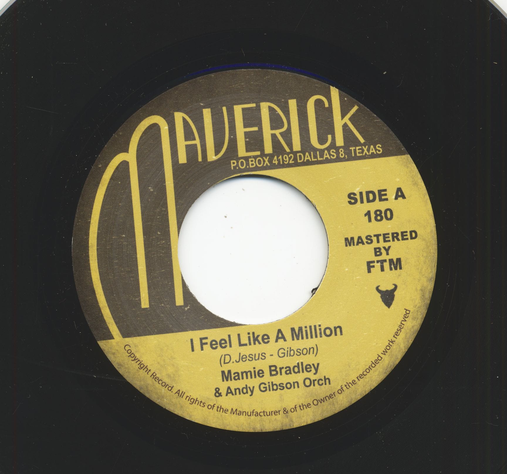 Mamie Bradley - I Feel Like A Million - Air Travel (7inch, 45rpm)