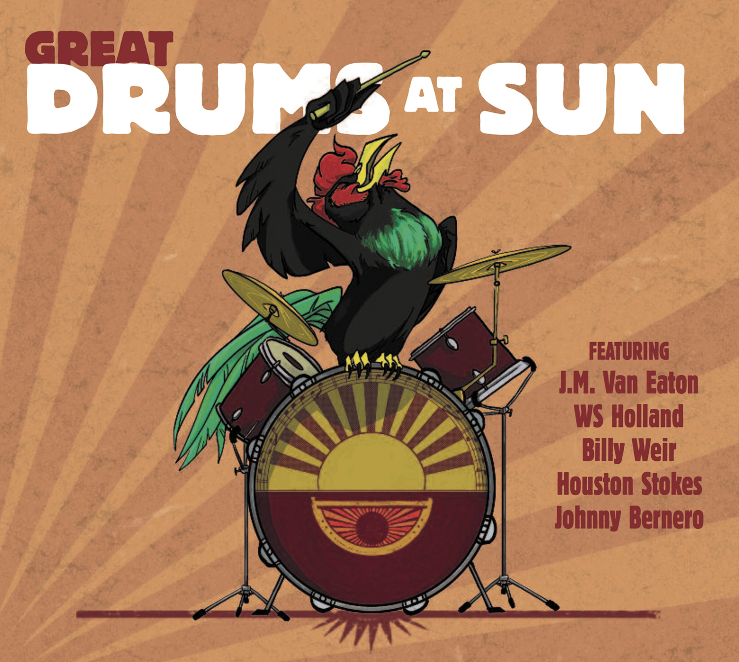 Various - SUN Records - Great Drums At Sun - Featuring J. M. Van Eaton, WS Holland,1