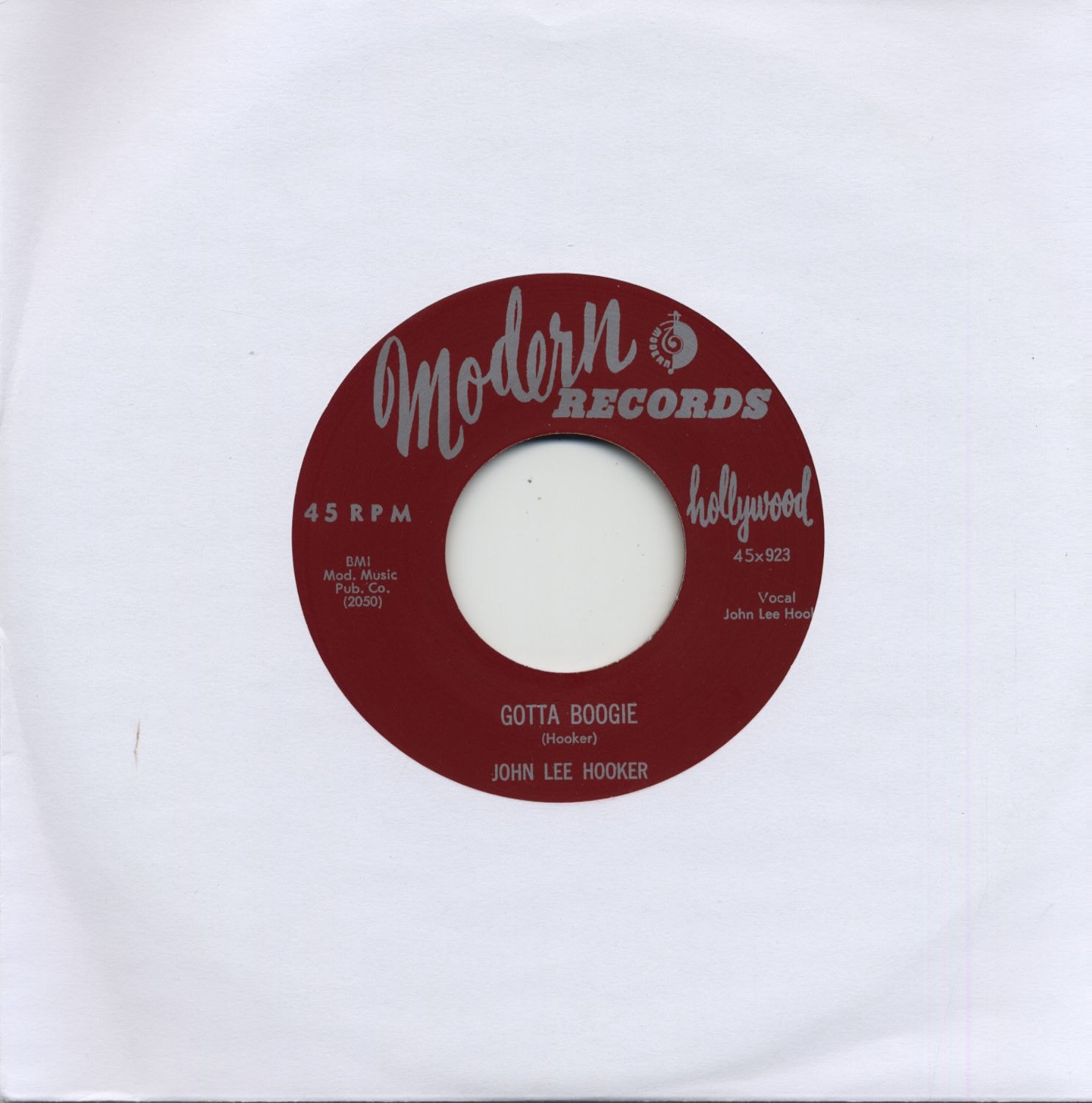Hooker, John Lee - Gotta Boogie - Shake, Holler And Run (7inch, 45rpm)