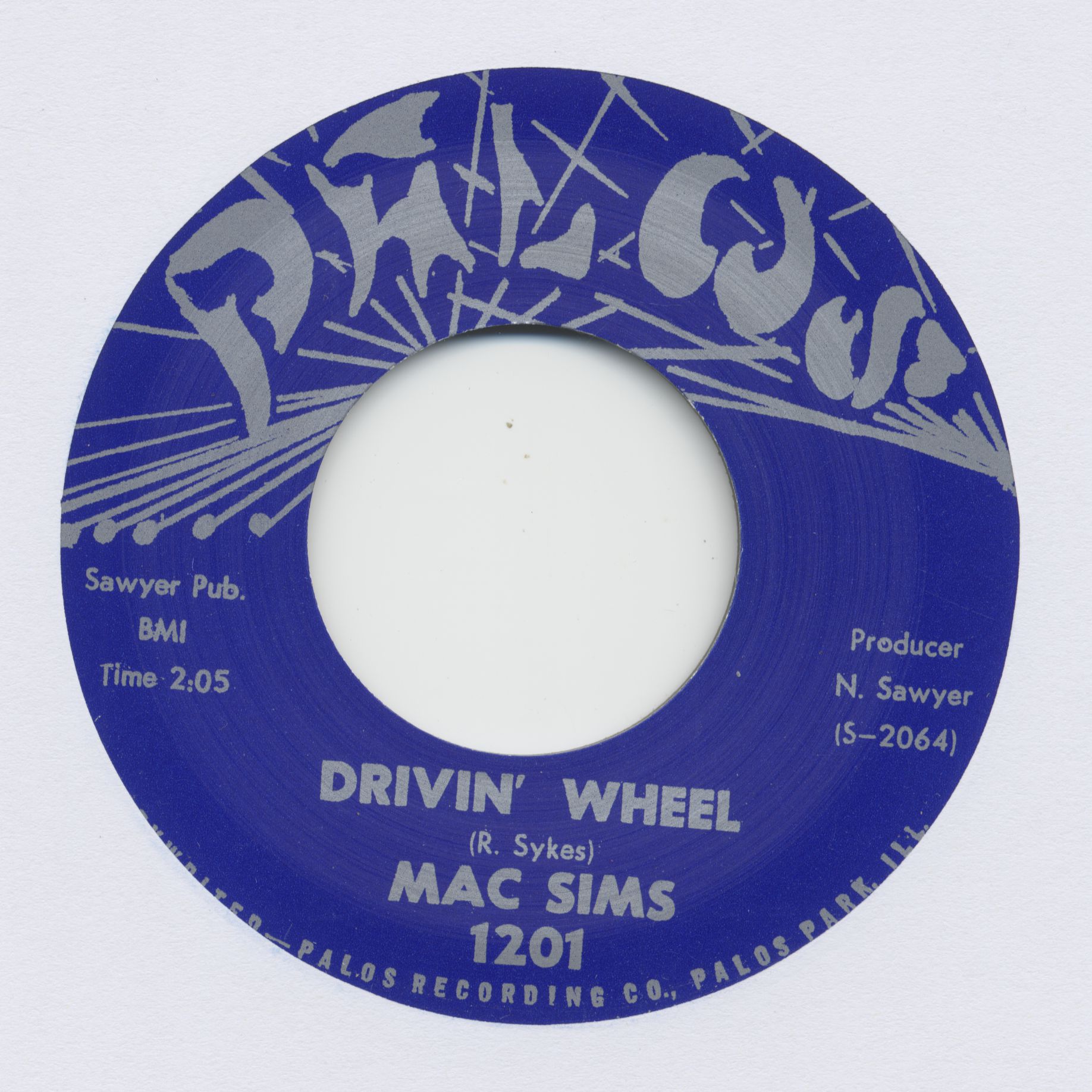 Sims, Mac - Drivin' Wheel - Broken Heart (7inch, 45rpm)