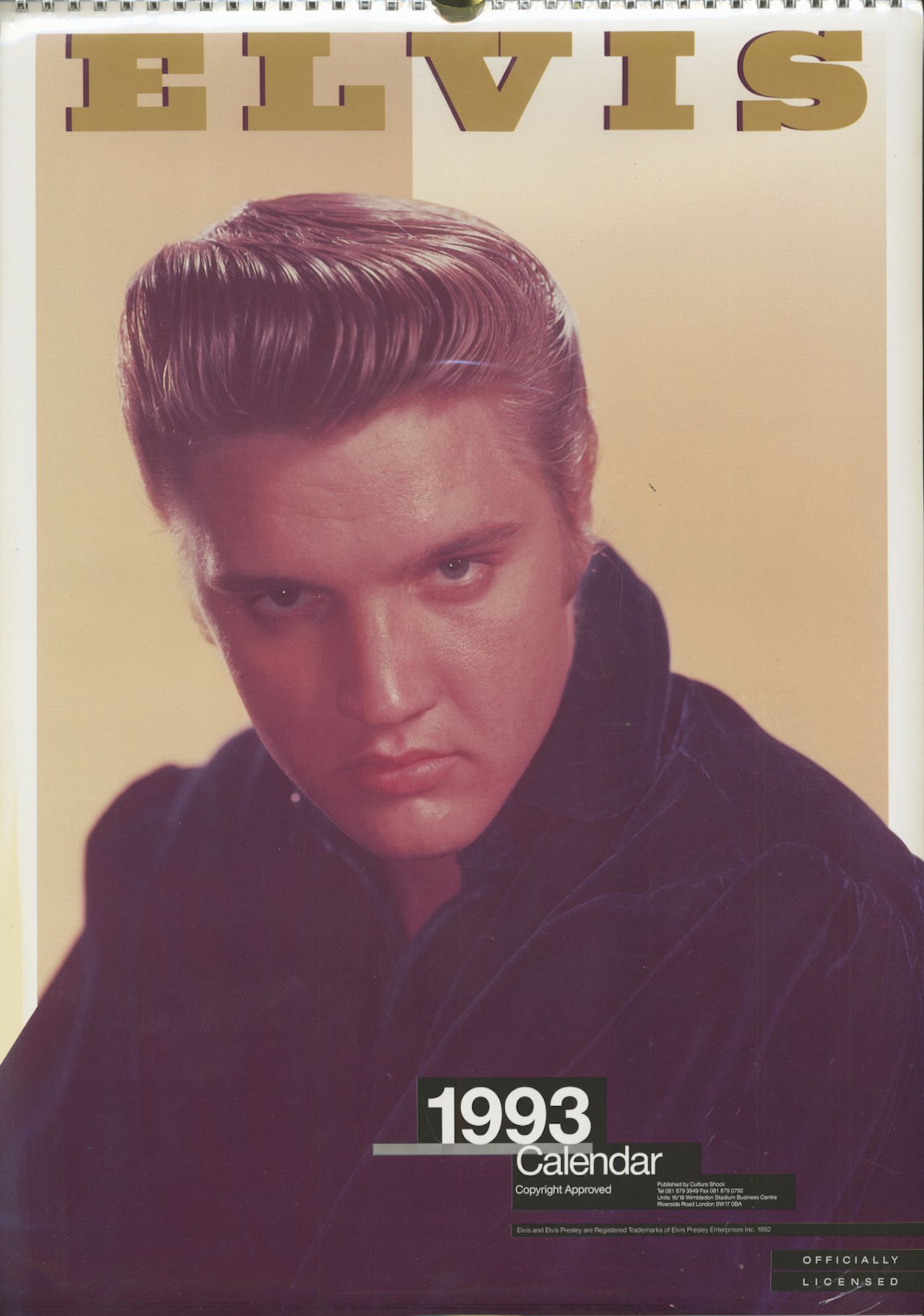 Presley, Elvis - Elvis - Official 1993 Culture Shock Calendar
