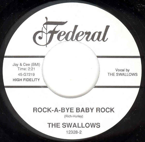 Swallows, The - Rock-A-Bye Baby Rock - In The Palm Of My Hand (7inch, 45rpm)