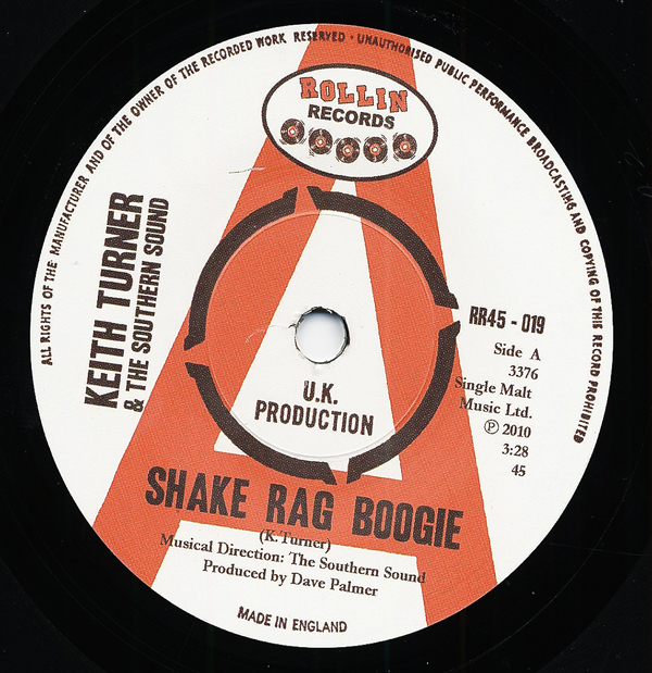 Turner, Keith & Southern Sound - Shake Rag Boogie - They Call Me The.. 7inch, 45rpm, SC