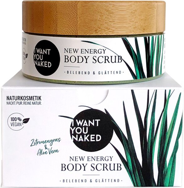 I Want You Naked New Energy Scrub Körperpeeling Zitronengras & Aloe Vera 500 ml