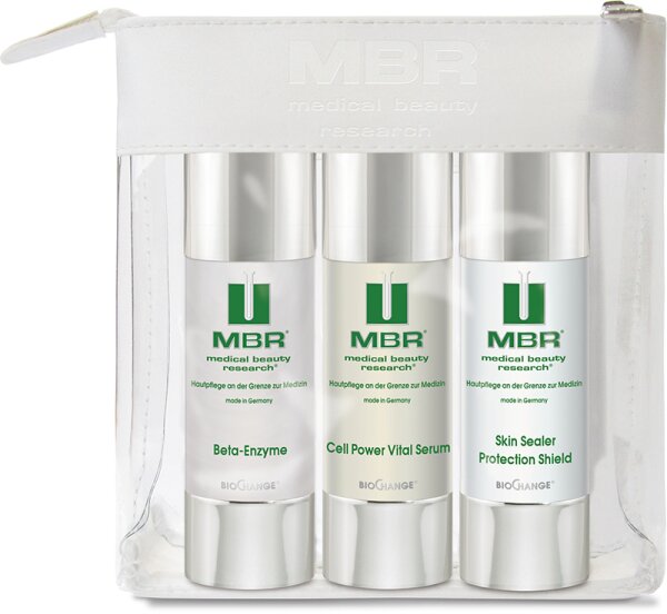 MBR BioChange Set = BioChange Beta-Enzyme 30 ml + Cell Power Vital Serum 30 ml + Skin Sealer Protection Serum 30 ml 3 Artikel im Set