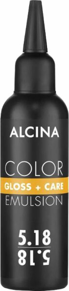 Alcina Color Gloss+Care Emulsion Haarfarbe 5.18 Hellbraun-Asch-Silber Haarfarbe 100 ml