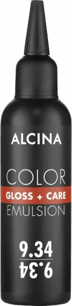 Alcina Color Gloss+Care Emulsion Haarfarbe 9.34 L.Blond-Gold-Kupfer Haarfarbe 100 ml