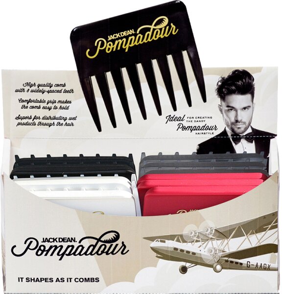 Denman Jack Dean Denman Jack Dean Pompadour Kämme, 24er Display