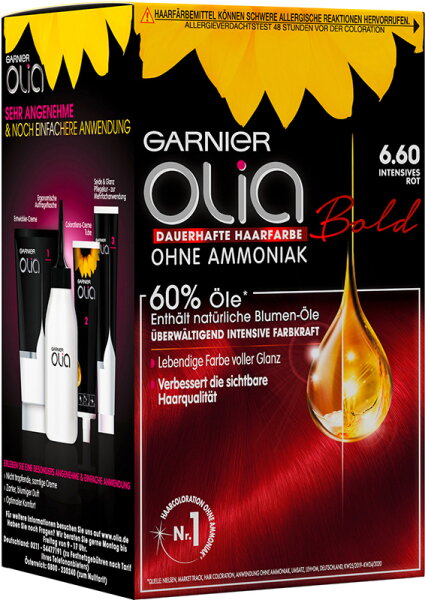 Garnier Olia dauerhafte Haarfarbe 6.6 Intensives Rot Coloration 1Stk