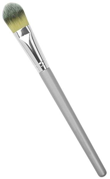 Fantasia Make-up Pinsel, silber, für flüssiges Make-up, feinstes Toray-Haar, Länge: 20 cm