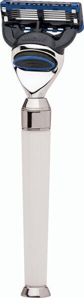 Erbe Shaving Shop Premium Design PARIS Gillette Fusion Rasierer Edelharz weiß