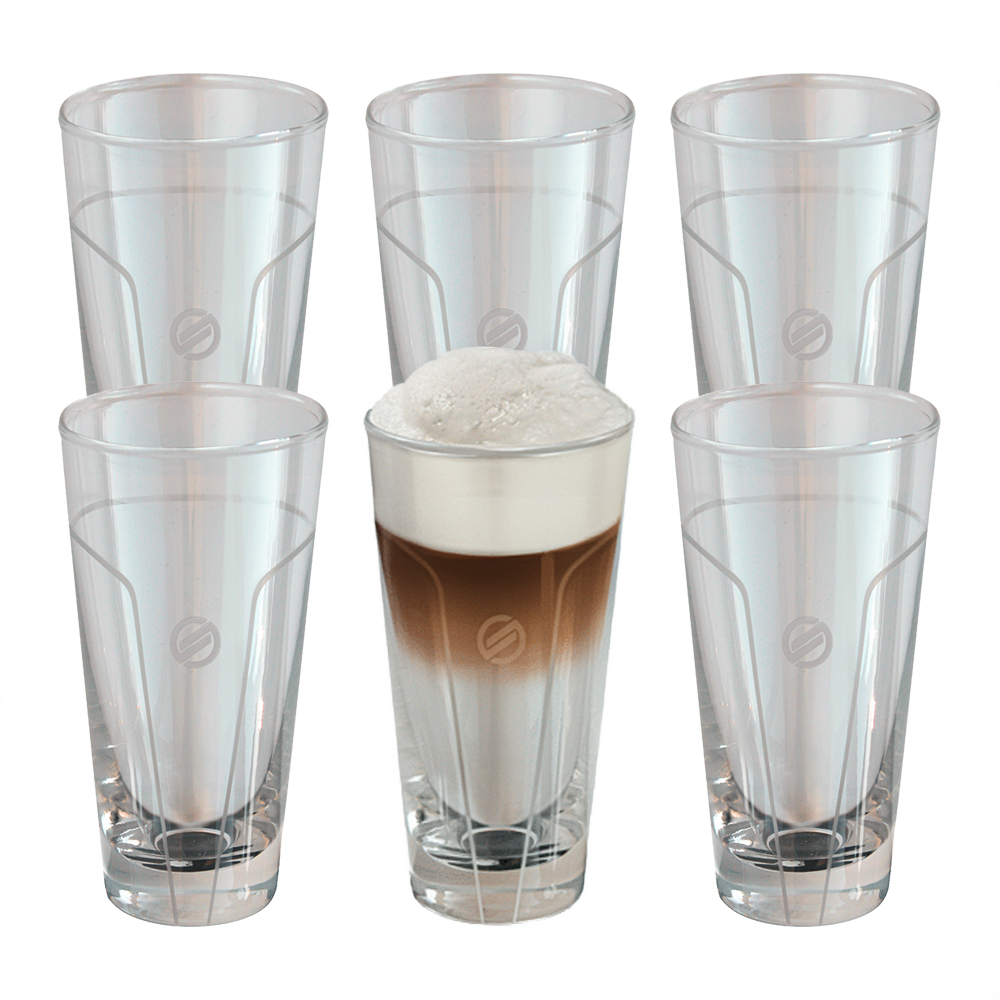 SAECO Original Latte Macchiato Gl?ser 6er-Set (21000402)