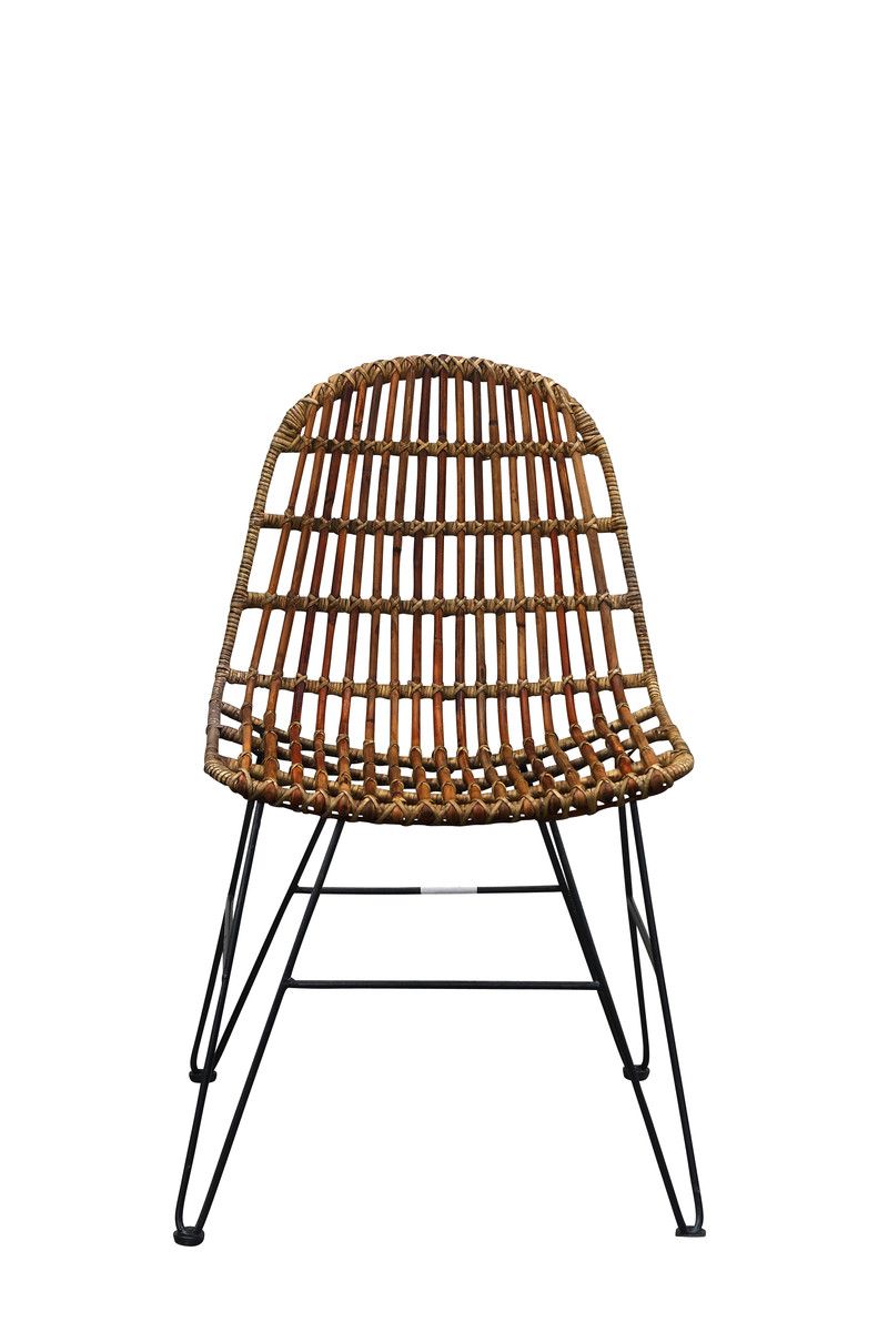 RATTAN Stuhl 05324, Antikschwarz