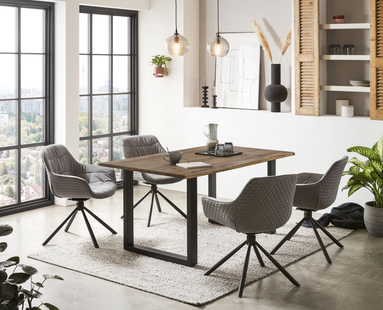 Esstisch Akazie Massivholz, 120 x 80 cm