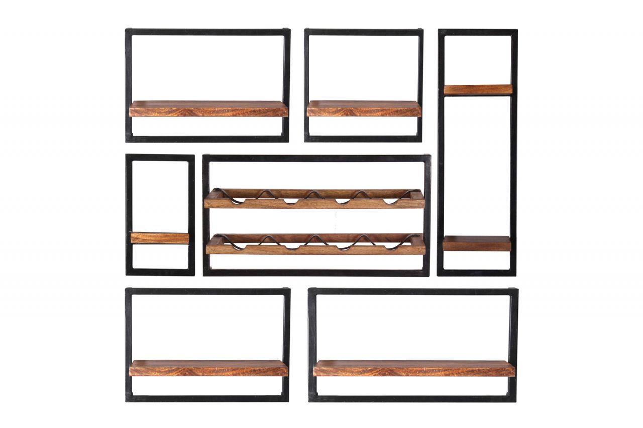 PANAMA Wandregal-Set, 7-teilig 09200-02,