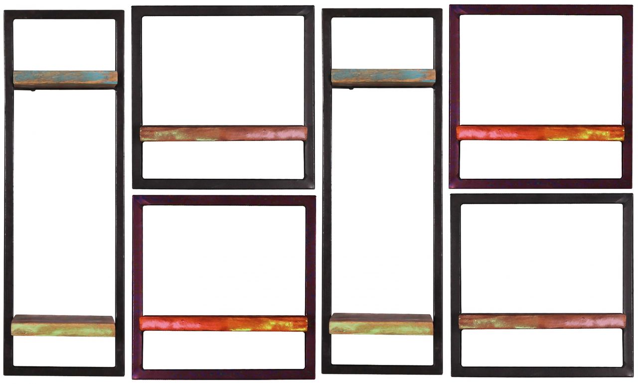 RIVERBOAT Wandregal-Set, 6-teilig 09101-18,