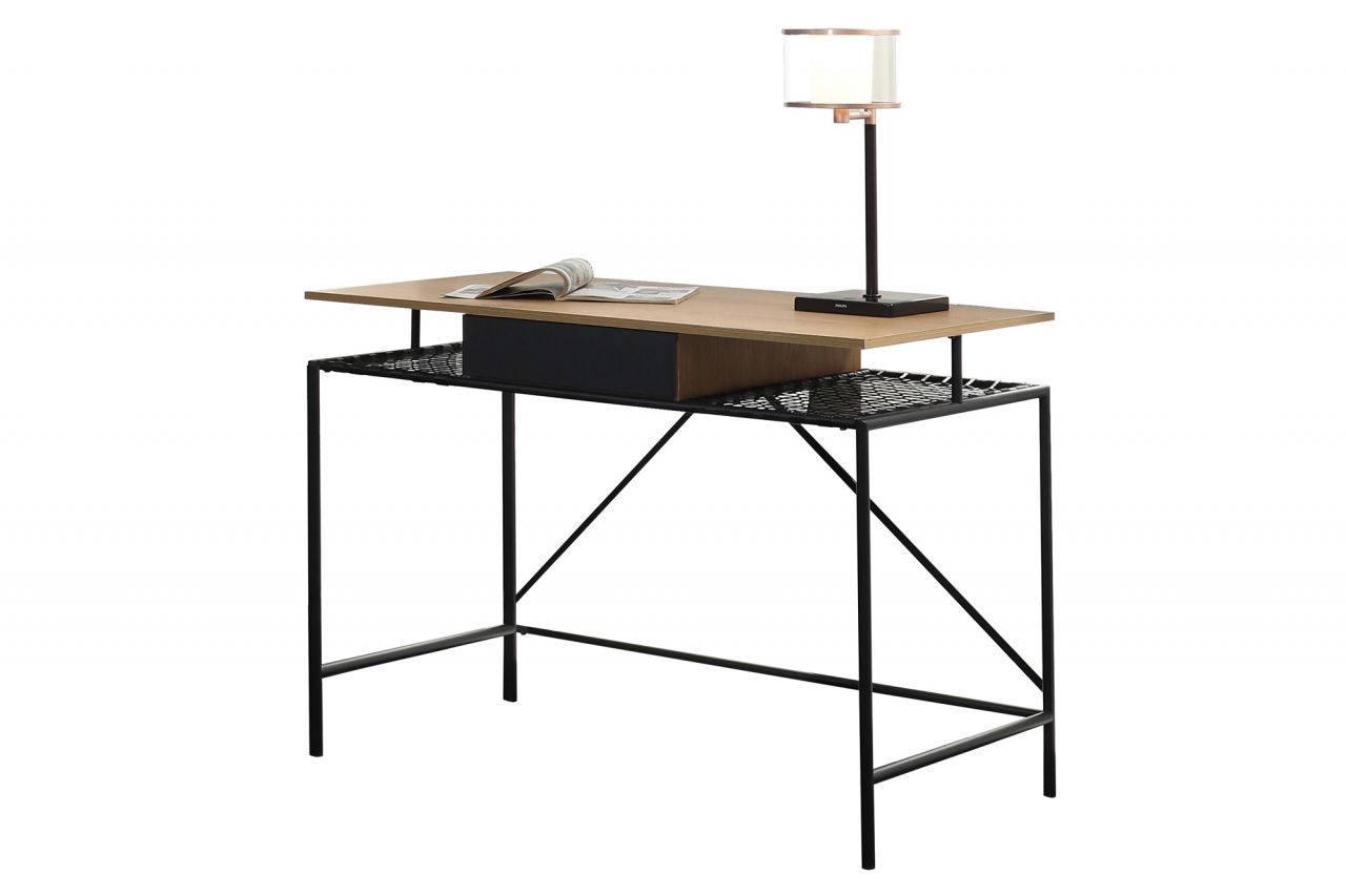 Schreibtisch Natur / Schwarz 396261,