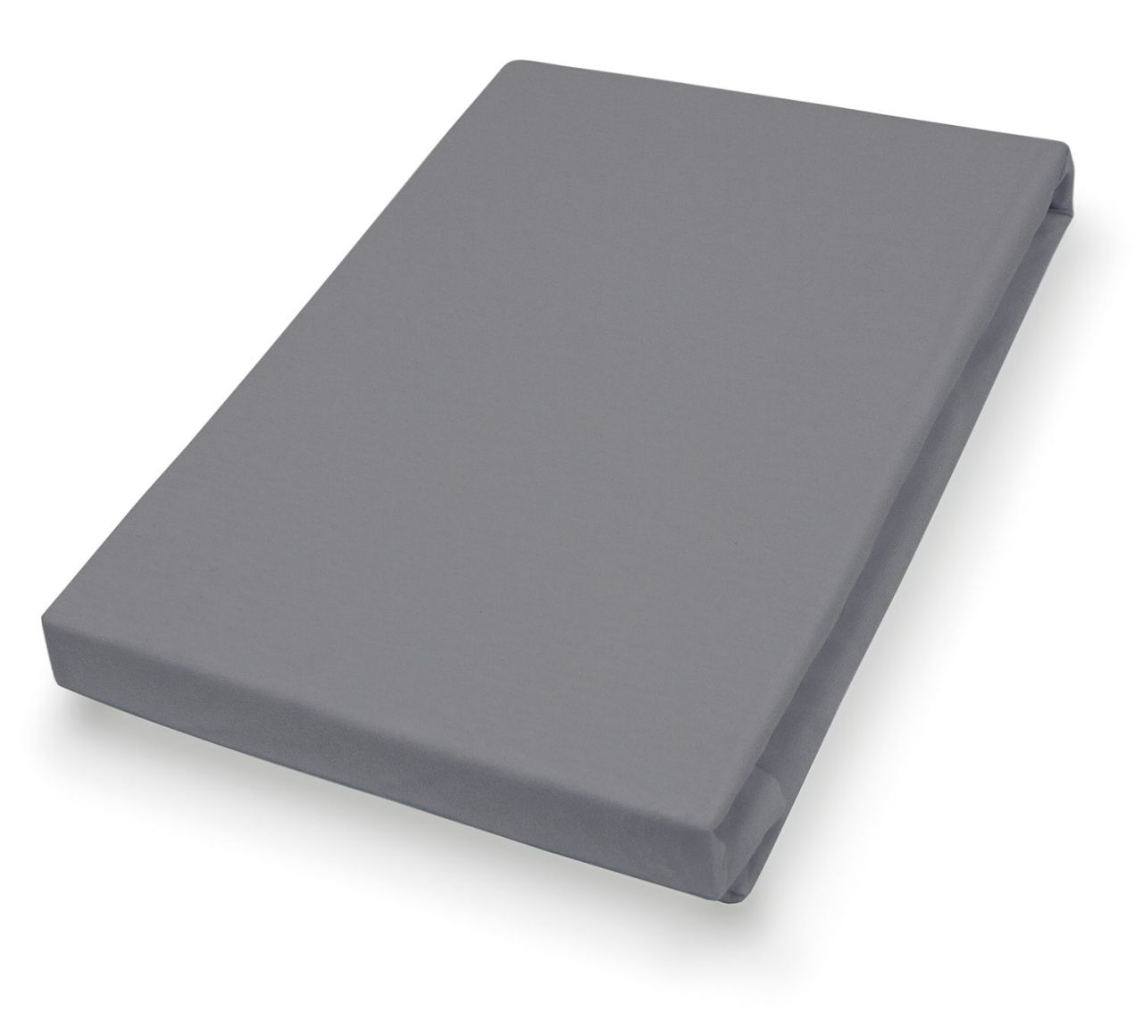 Jersey-Elasthan-Spannbetttuch 032000 für hohe Matratzen, 90-100 x 200 cm  Anthrazit