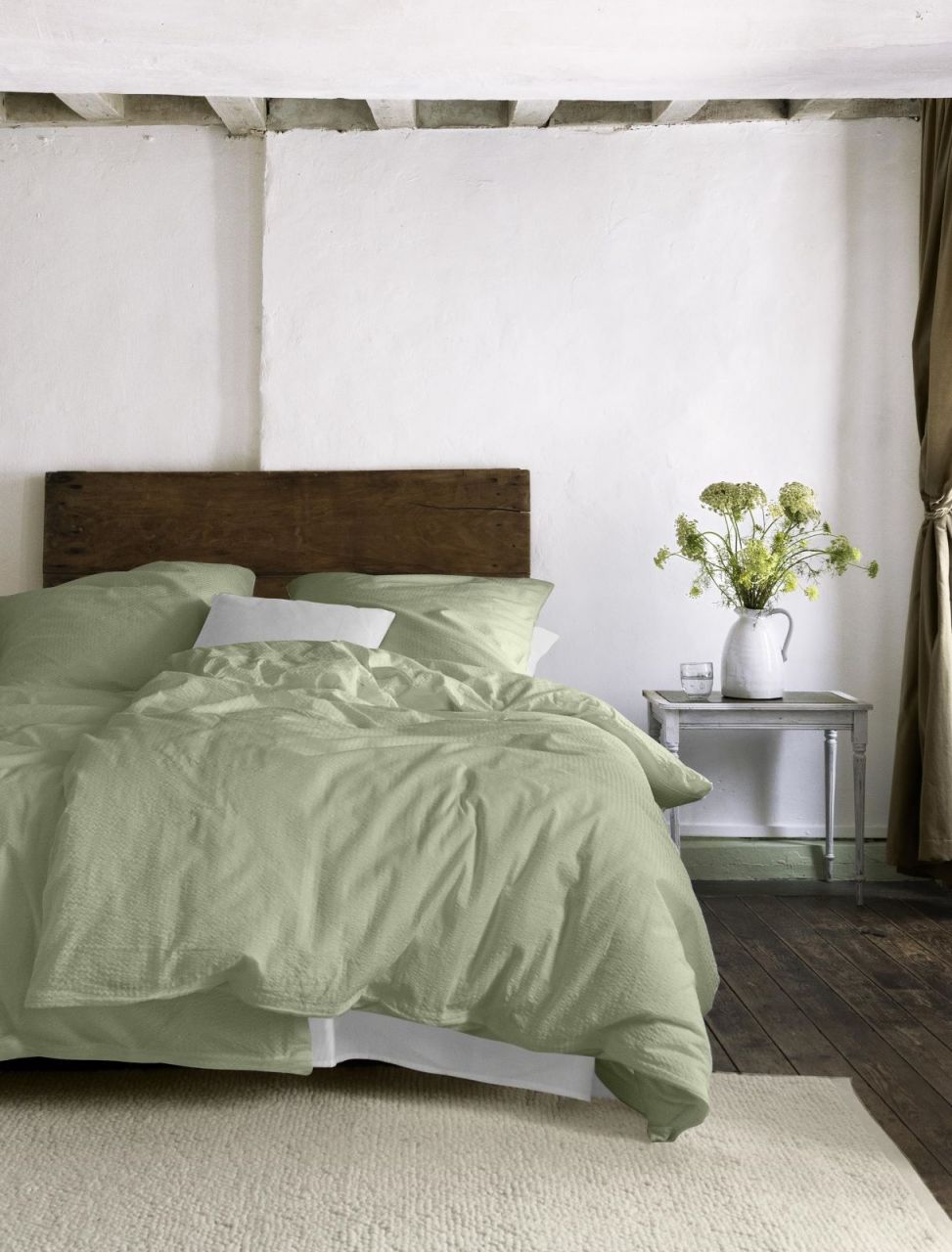 Easy Uni 8517, 140 x 200 + 70 x 90 cm Weiß