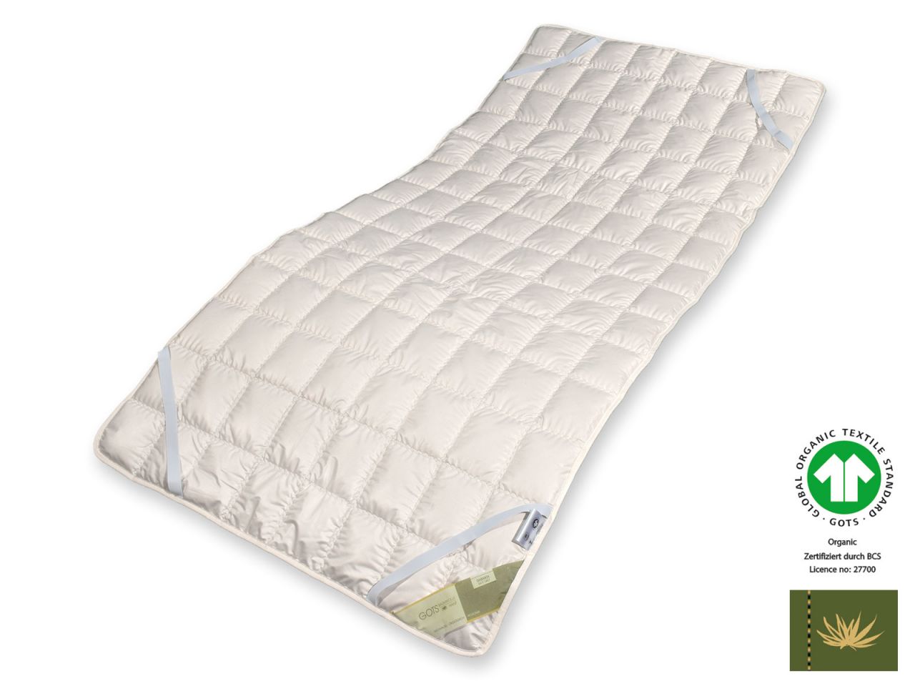 Bio-Hanf GOTS organic Auflage, 100 x 200 cm